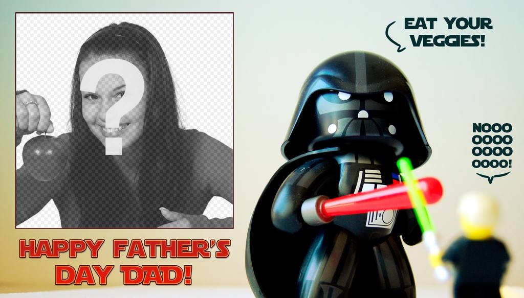 Beglückwünscht Vatertagskarte mit diesem lustigen Star Wars. ..