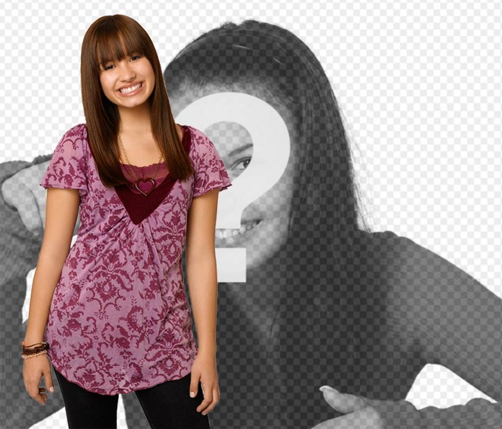 Fotomontage mit Demi Lovato in Camp Rock 2. Posa ..