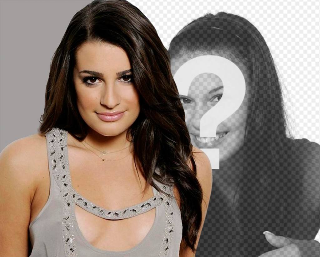 Fotomontage mit Lea Michelle, Glee's Schauspielerin. ..