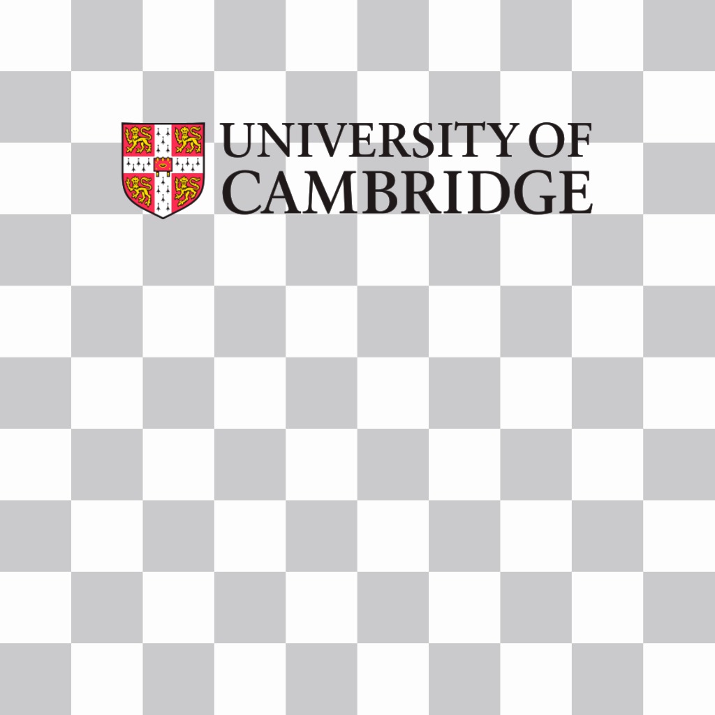 Aufkleber mit dem Logo der Universität Cambridge ..