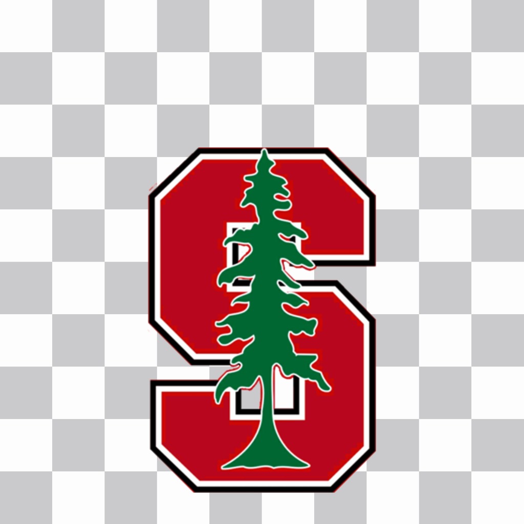 Logo Sticker der Stanford University, in Ihre Fotos in Online-Formular..