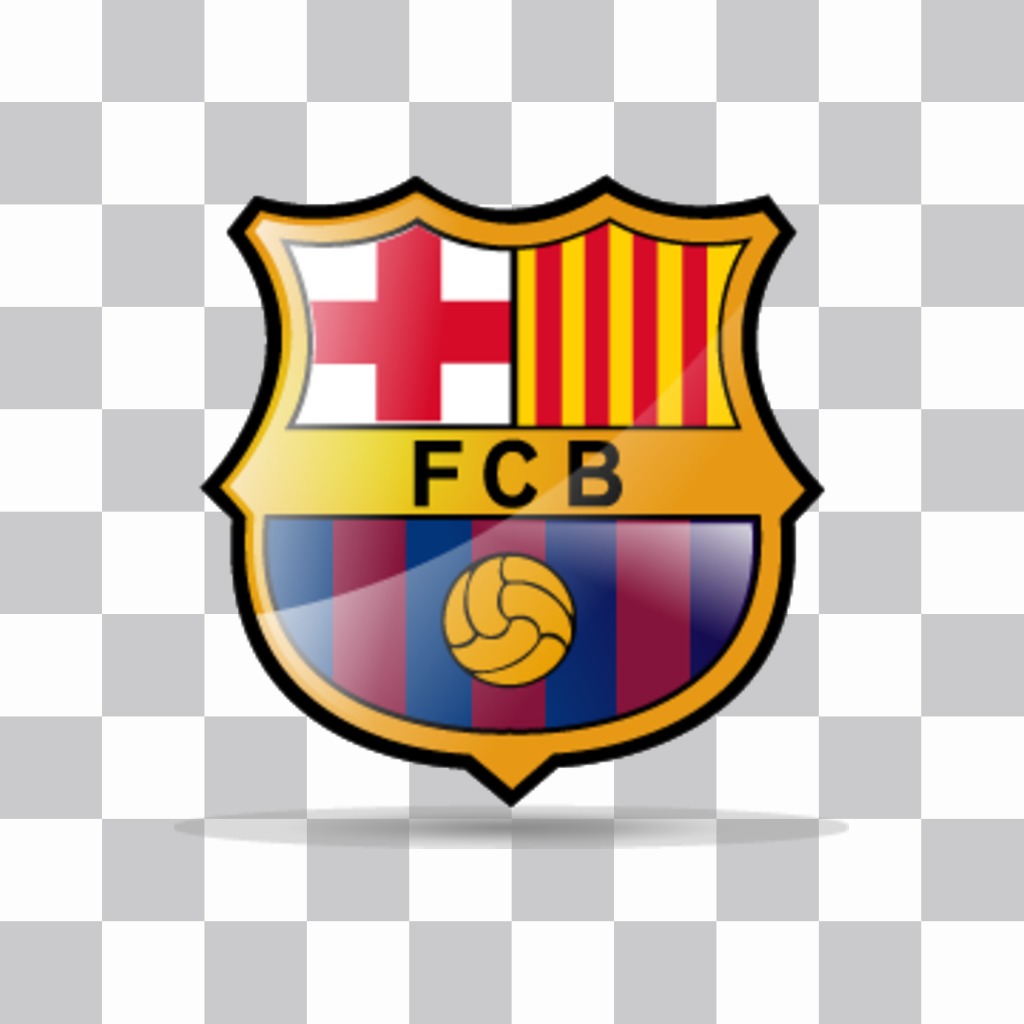 Fügen Sie den Barca-Logo, um Ihre Bilder mit diesem offiziellen Siegel-Aufkleber. ..