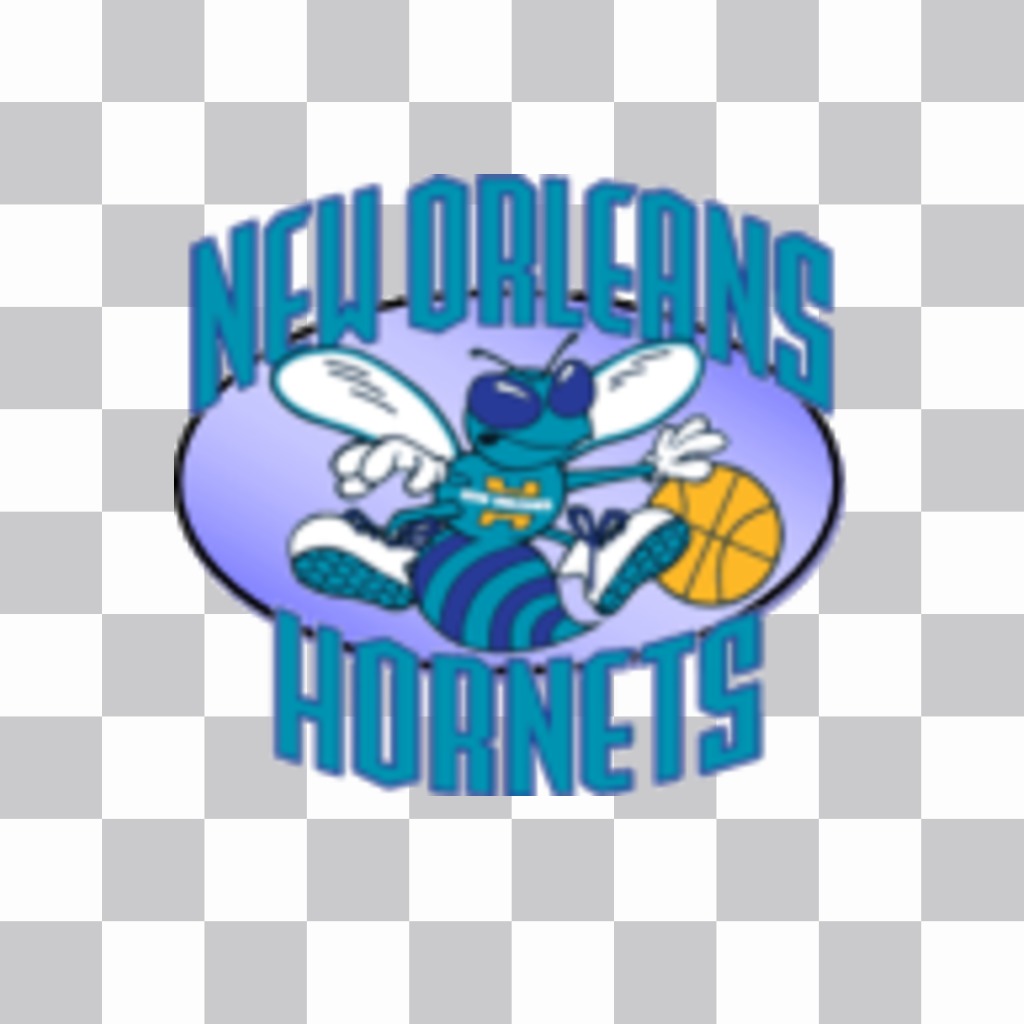 Aufkleber mit dem Logo der New Orleans Hornets. ..
