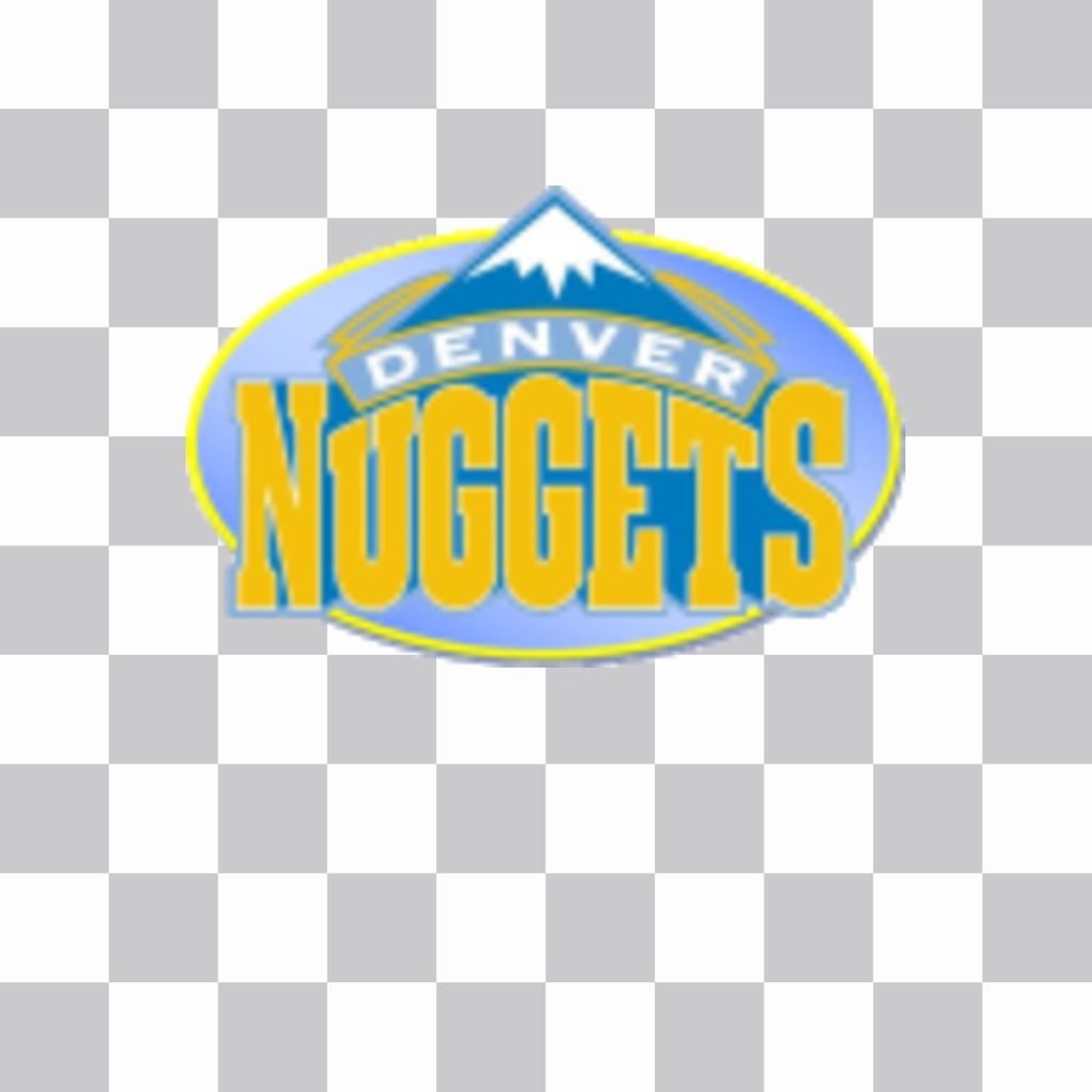 Aufkleber mit dem Logo der Denver Nuggets. ..