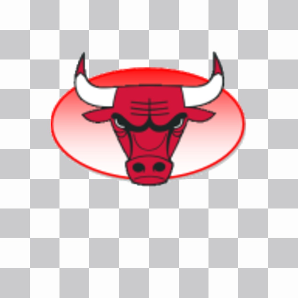 Aufkleber mit dem Logo der Chicago Bulls. ..