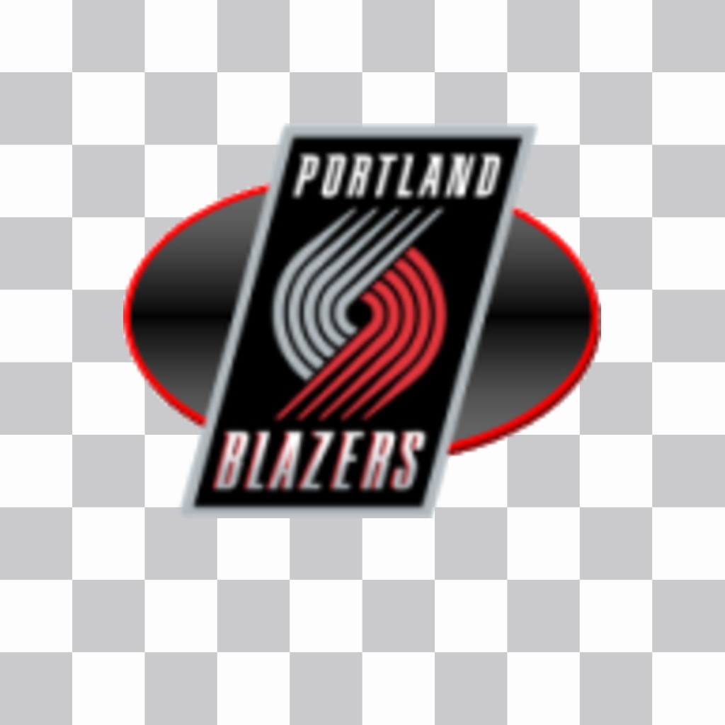 Aufkleber mit dem Logo der Portland Blazers. ..
