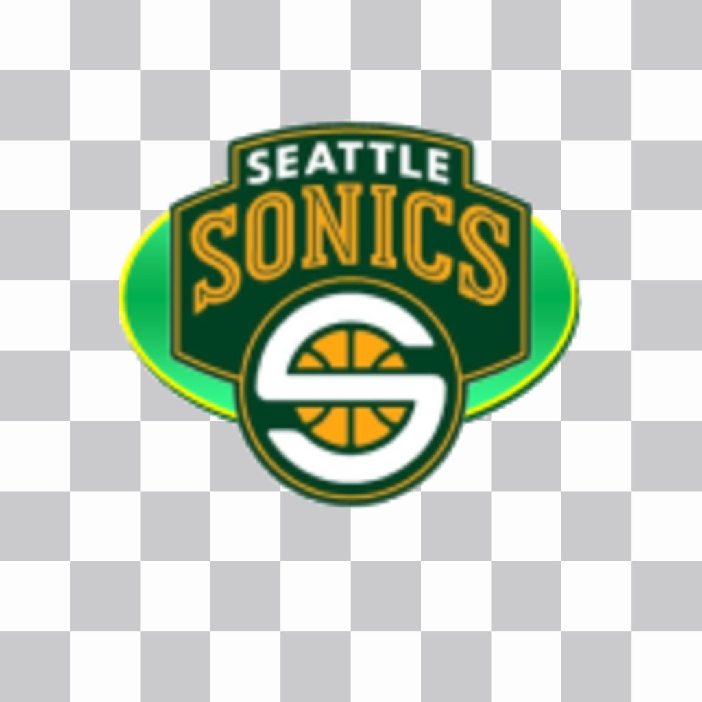 Aufkleber mit dem Logo der Seattle Supersonics. ..