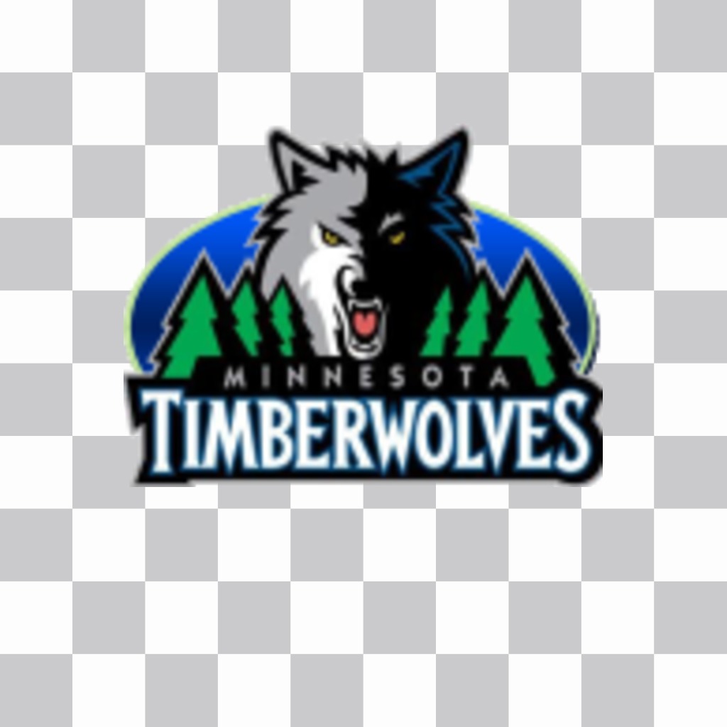 Aufkleber der Minnesota Timberwolves Logo. ..