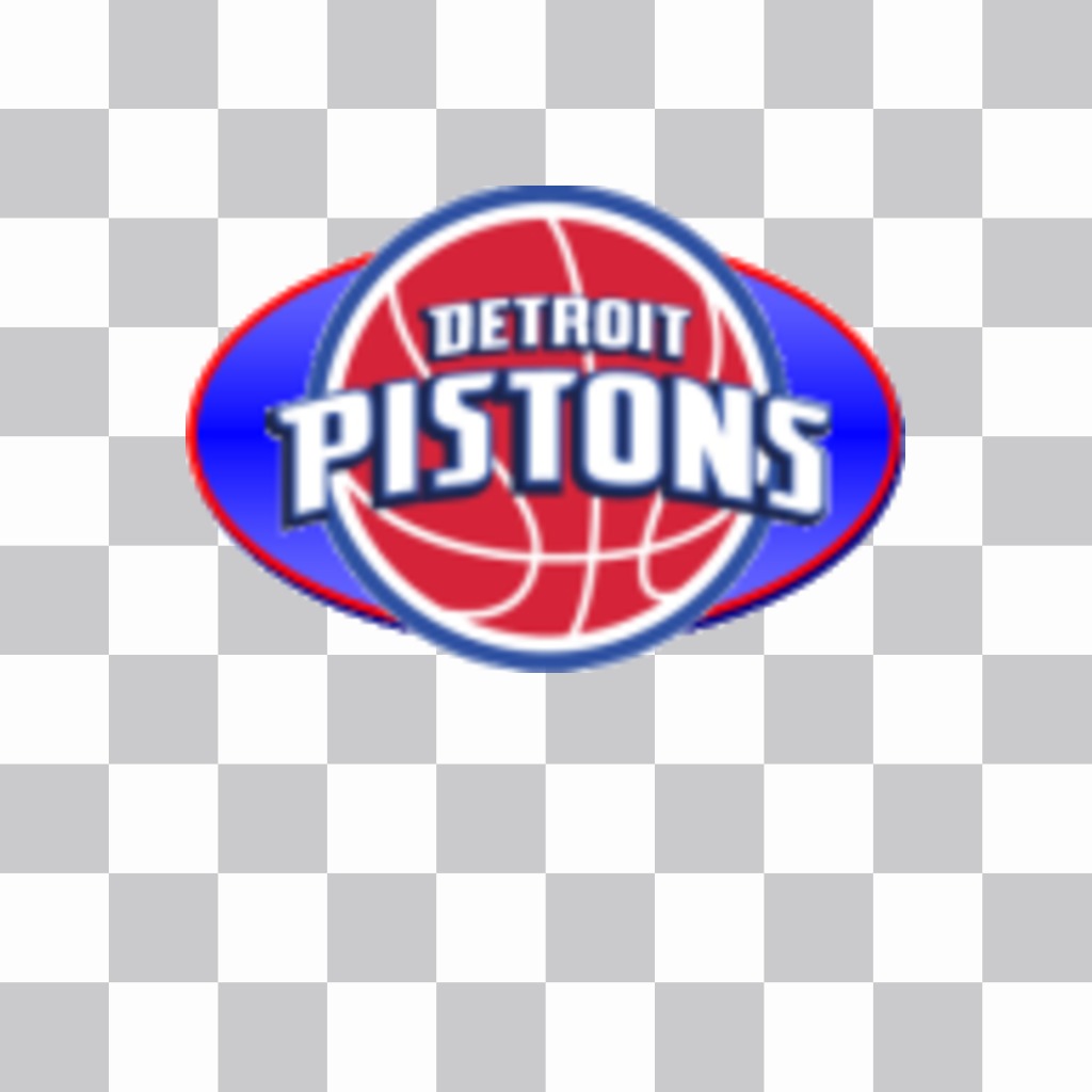Aufkleber mit dem Logo der Detroit Pistons. ..