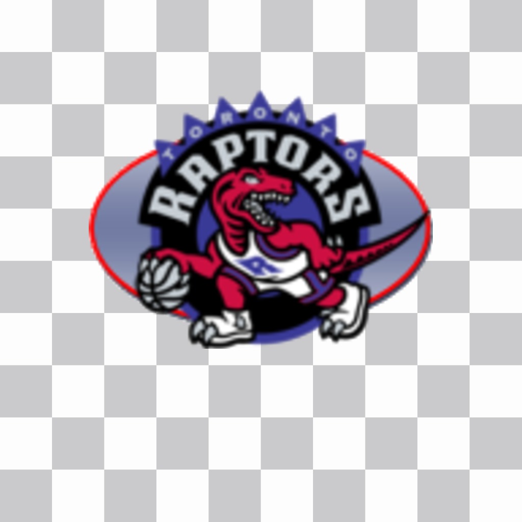 Aufkleber mit dem Logo der Toronto Raptors. ..