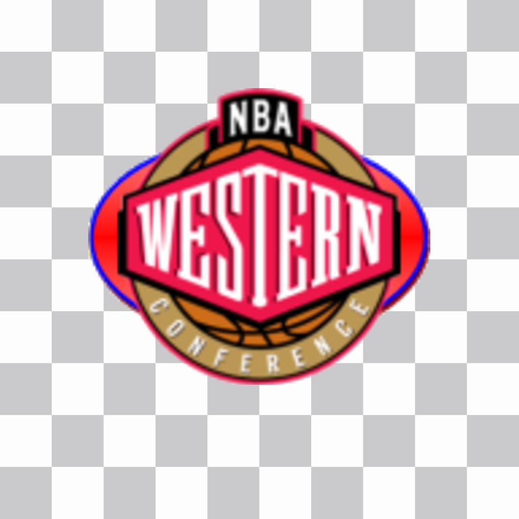 Aufkleber von theo Western Conference der NBA-Logo. ..