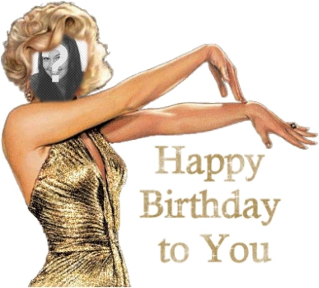 Alles Gute zum Geburtstag Karte Geburtstag Marilyn Monroe anpassbar. ..