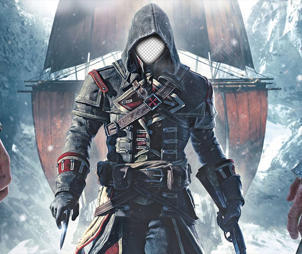 Fotomontage von Assassins Creed Ihr Gesicht auf den Charakter ..