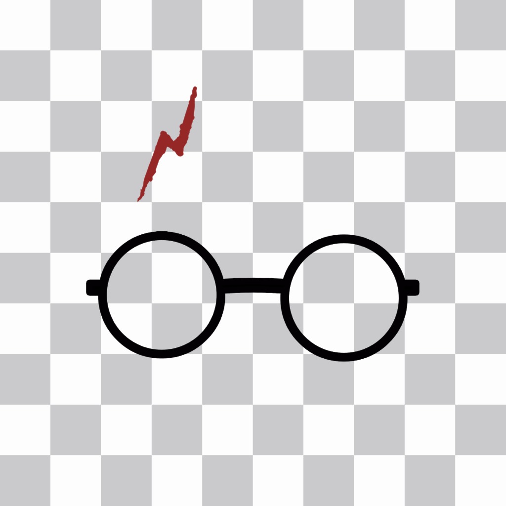Aufkleber mit Harry Potter Brille und Narbe ..