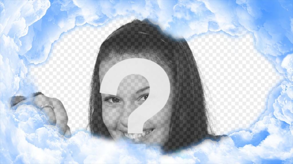 Spezielle Fotorahmen mit Wolken ..