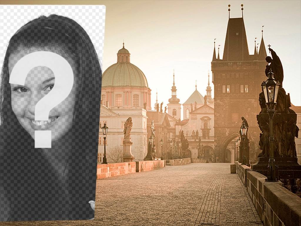 Postkarte zu deinem Bild in einem Prager Bild setzen ..