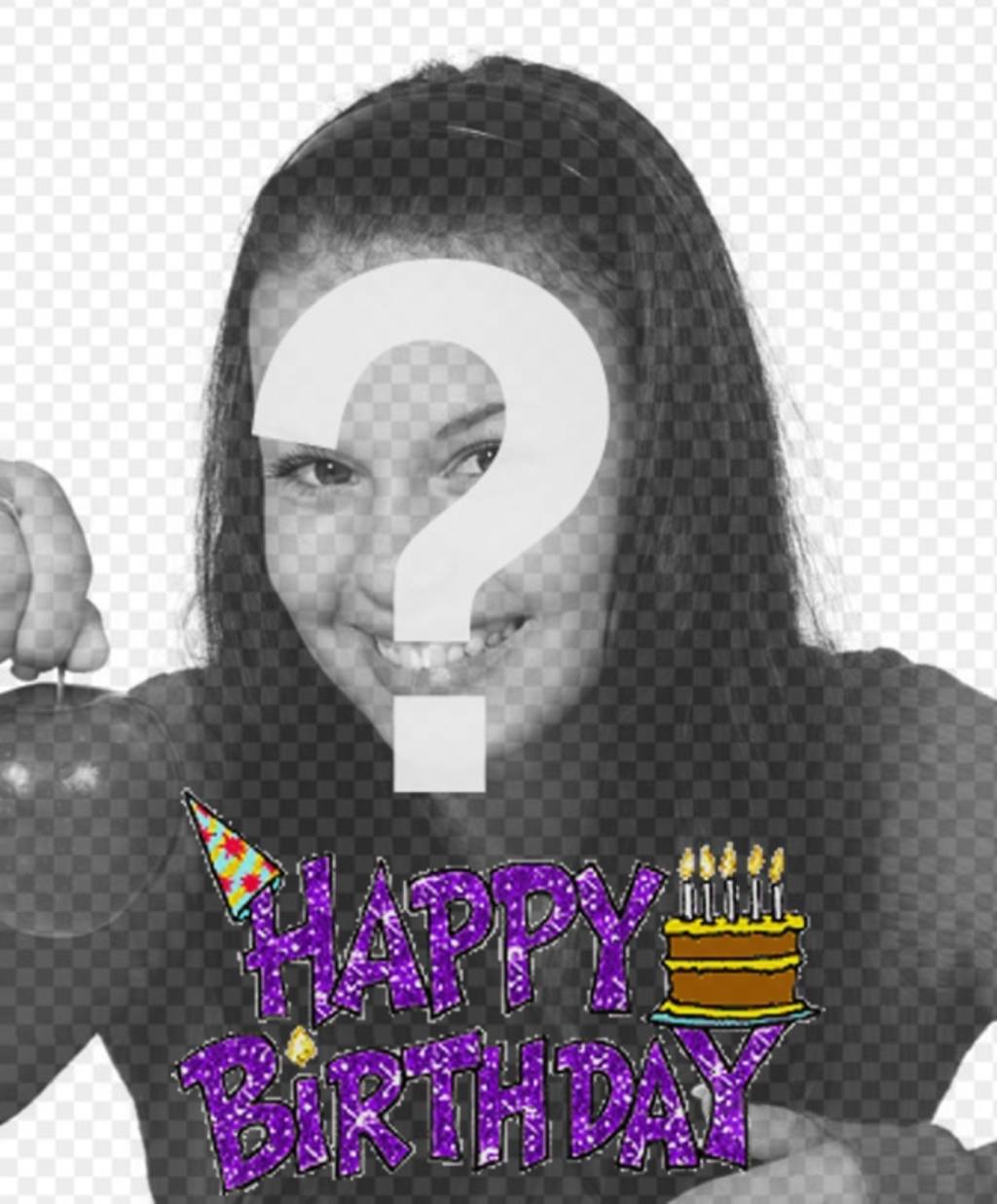 Geburtstag Postkarten mit Ihren Fotos machen Photoeffekte