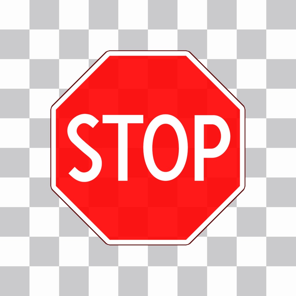Aufkleber mit der Stop-Schild. ..