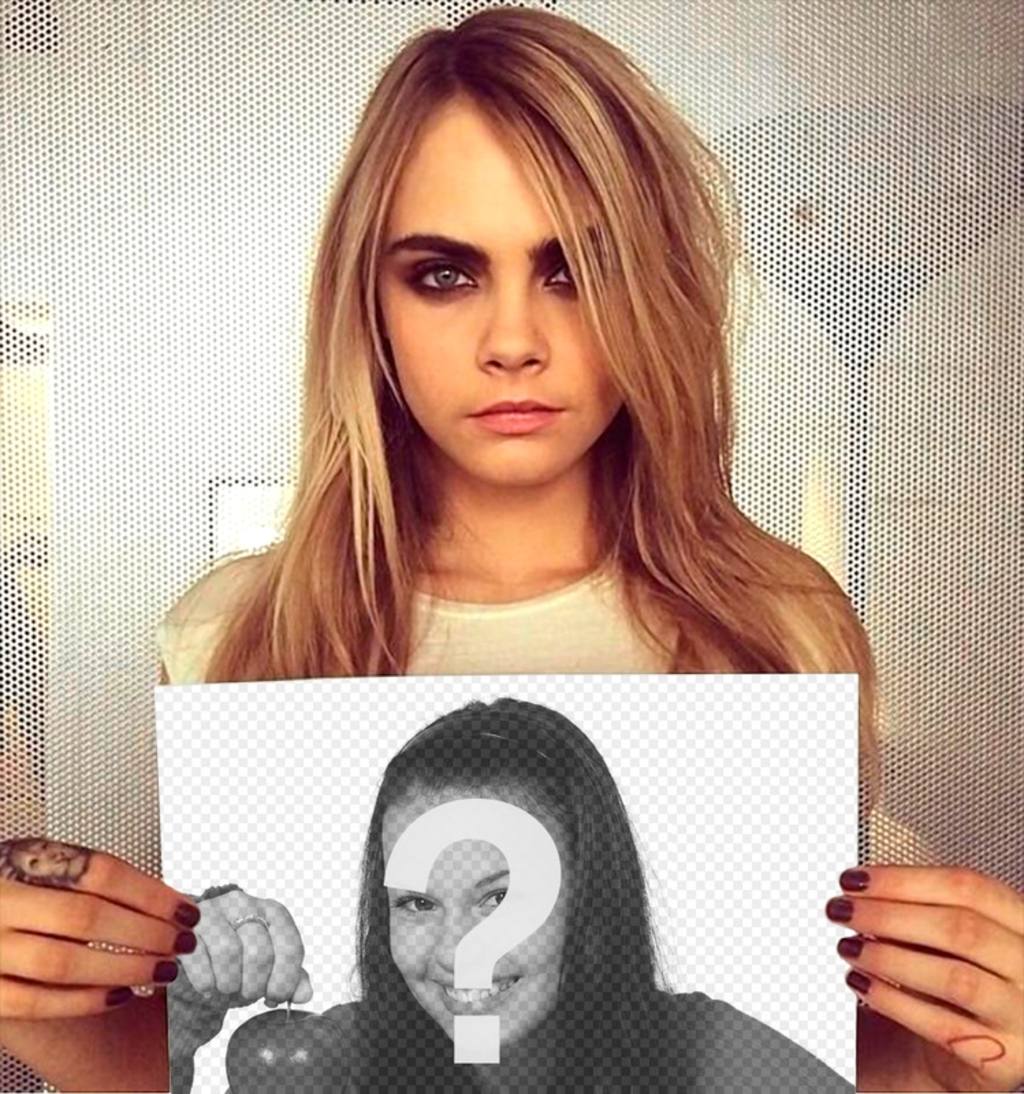 Fotomontage mit Cara Delevingne ..