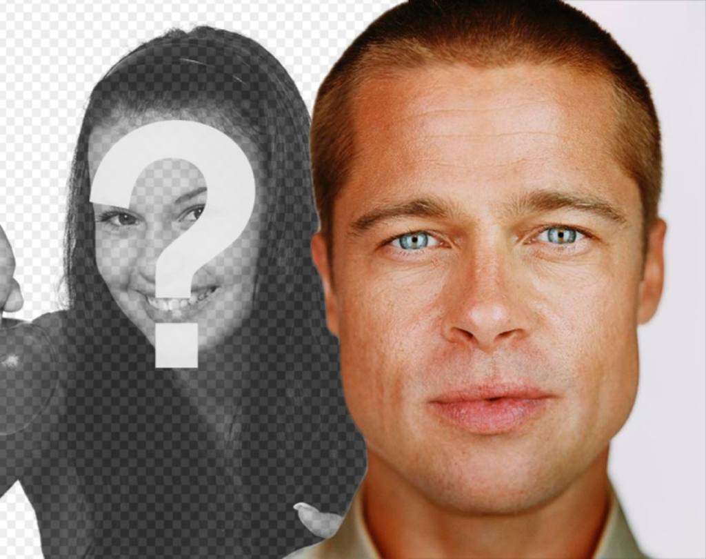 Fotomontage für Ihre Fotos mit Brad Pitt ..