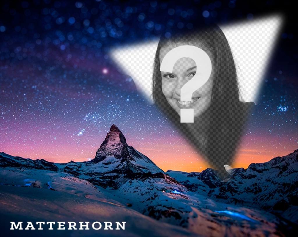 Postkarte der Matterhorn mit Ihrem Foto ..