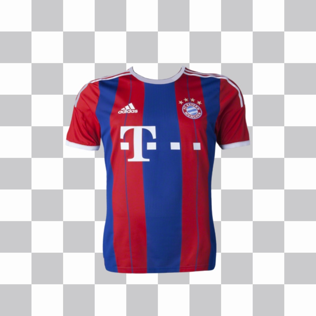 Aufkleber eines FC Bayern München T-Shirt ..