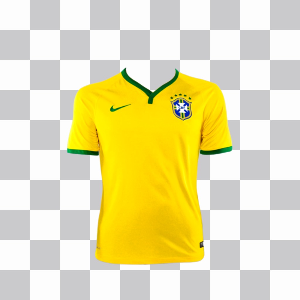 Aufkleber mit Brasilien Shirt auf Ihrem Bild zu setzen. ..