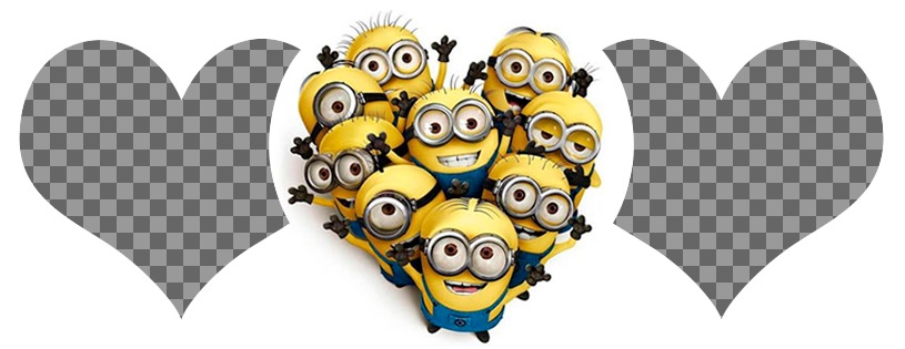 Fotomontage eines Facebook Cover-Foto für zwei Bilder mit Minions ..