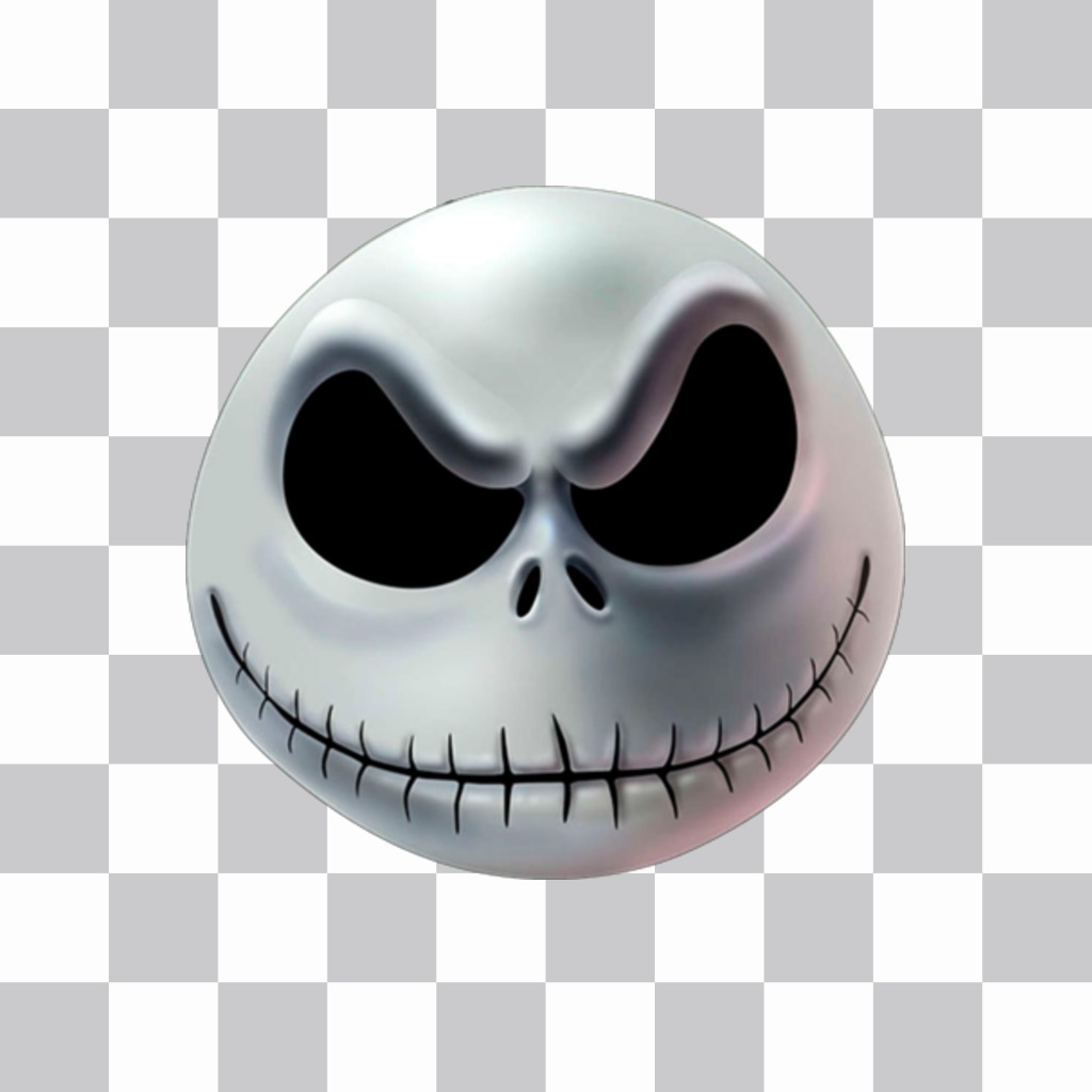 Aufkleber mit dem Kopf von Jack Skellington Kopf ..