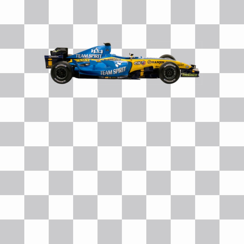 Aufkleber mit einem Renault Formel 1 Auto für Ihr Foto ..