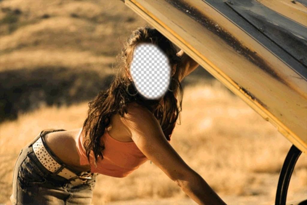 Fotomontage von Megan Fox in einer Szene ein Bild ..