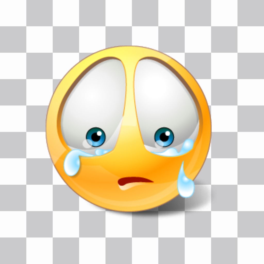 Sad Emoticon, um Ihre Fotos setzen. ..