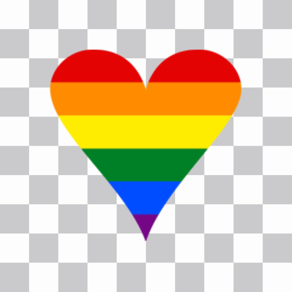 Herz mit den Farben der Homosexuell Stolz auf Ihre Fotos..
