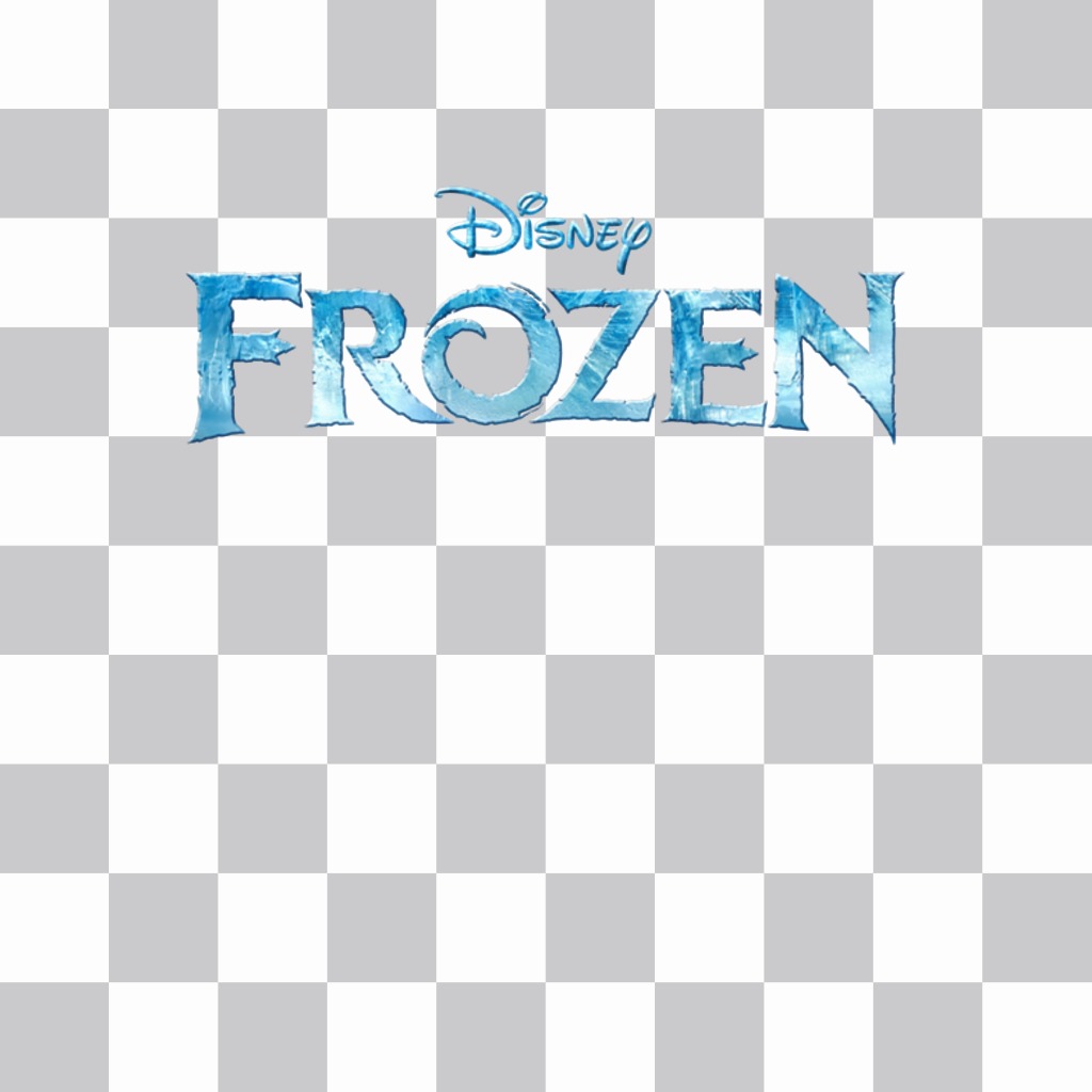Gefrorene logo Disney, um Ihre Fotos online zu stellen. ..