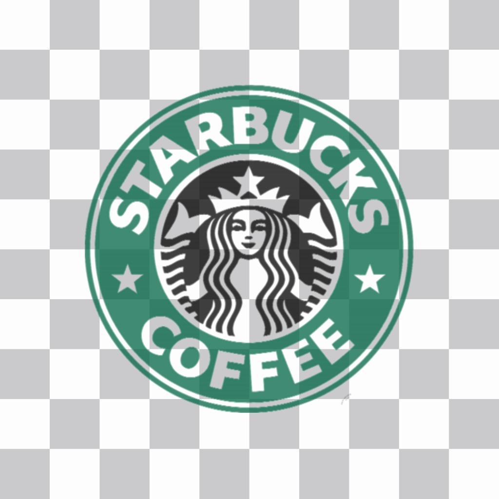 Logo des berühmten Starbucks, in jedem Ihrer Fotos mit dieser Bildbearbeitung und Logos..