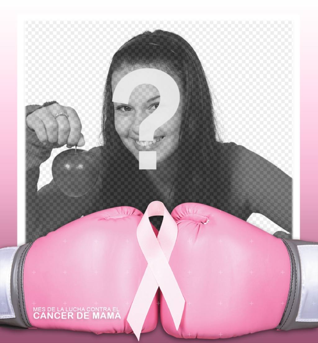 Rahmen für Sie Profilbild des Kampfes gegen Brustkrebs. ..