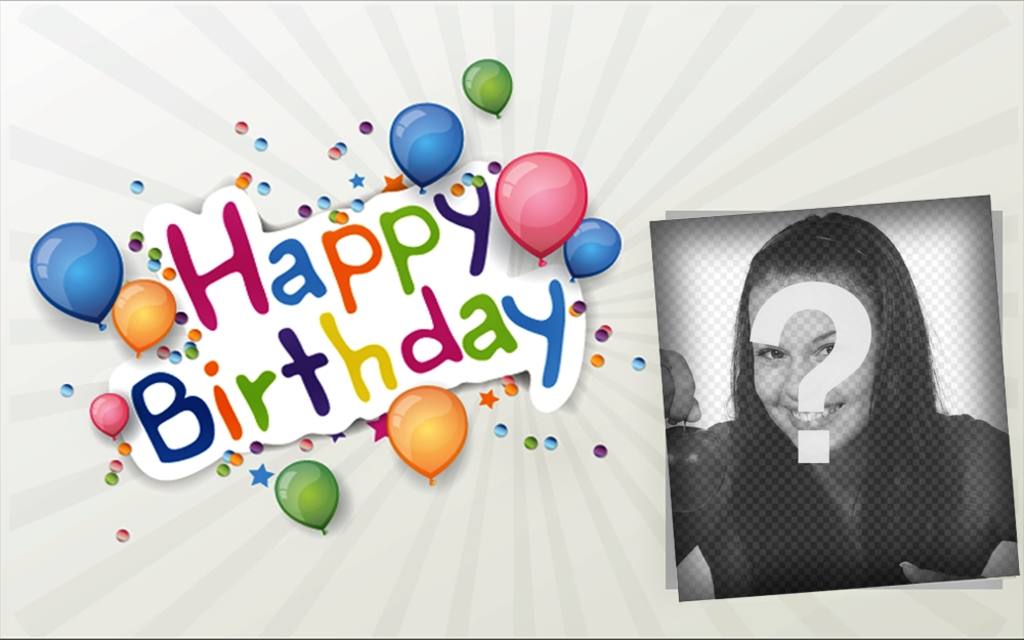 Geburtstag Bilderrahmen für ein Foto. ..