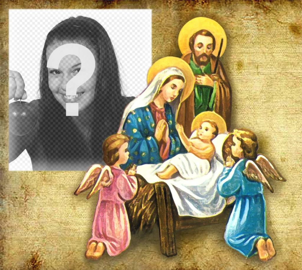 Weihnachtsfotoeffekt, um Ihr Foto setzen. ..