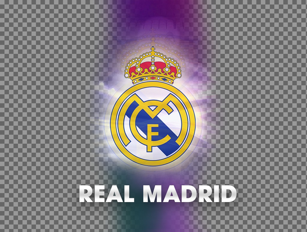 Fügen Sie zwei Fotos zu dieser Collage von Real Madrid ..