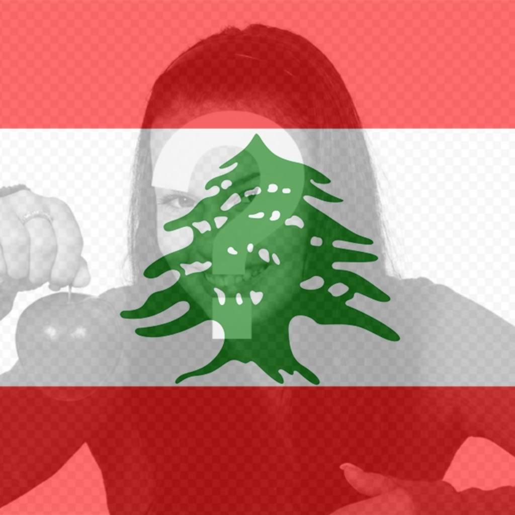 Flagge des Libanon, auf Ihr Profilbild soziale Netzwerke..