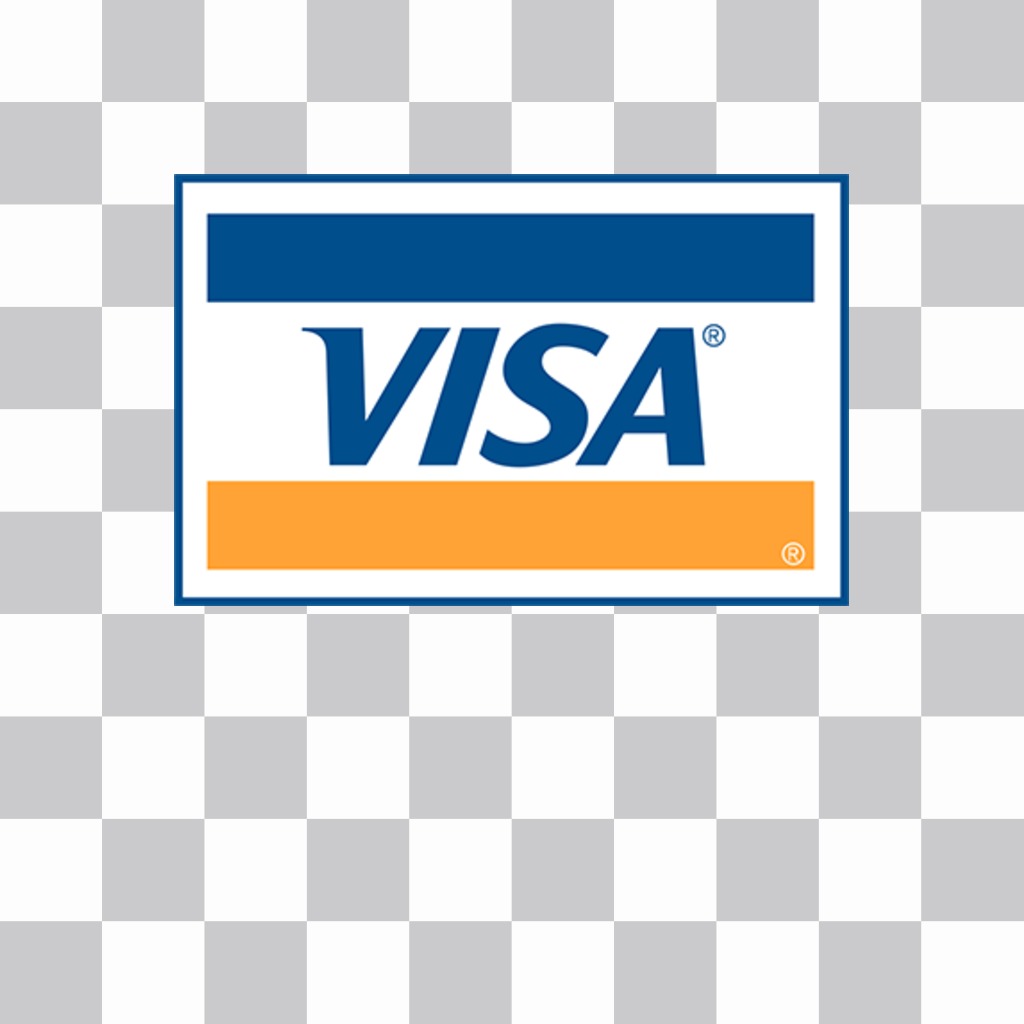 Sticker von VISA-Kreditkarte-Logo für Ihre Fotos ..