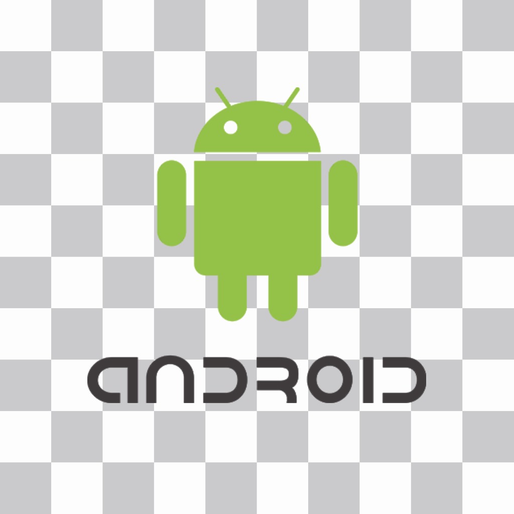 Android-Logo-Aufkleber für Ihre Fotos ..