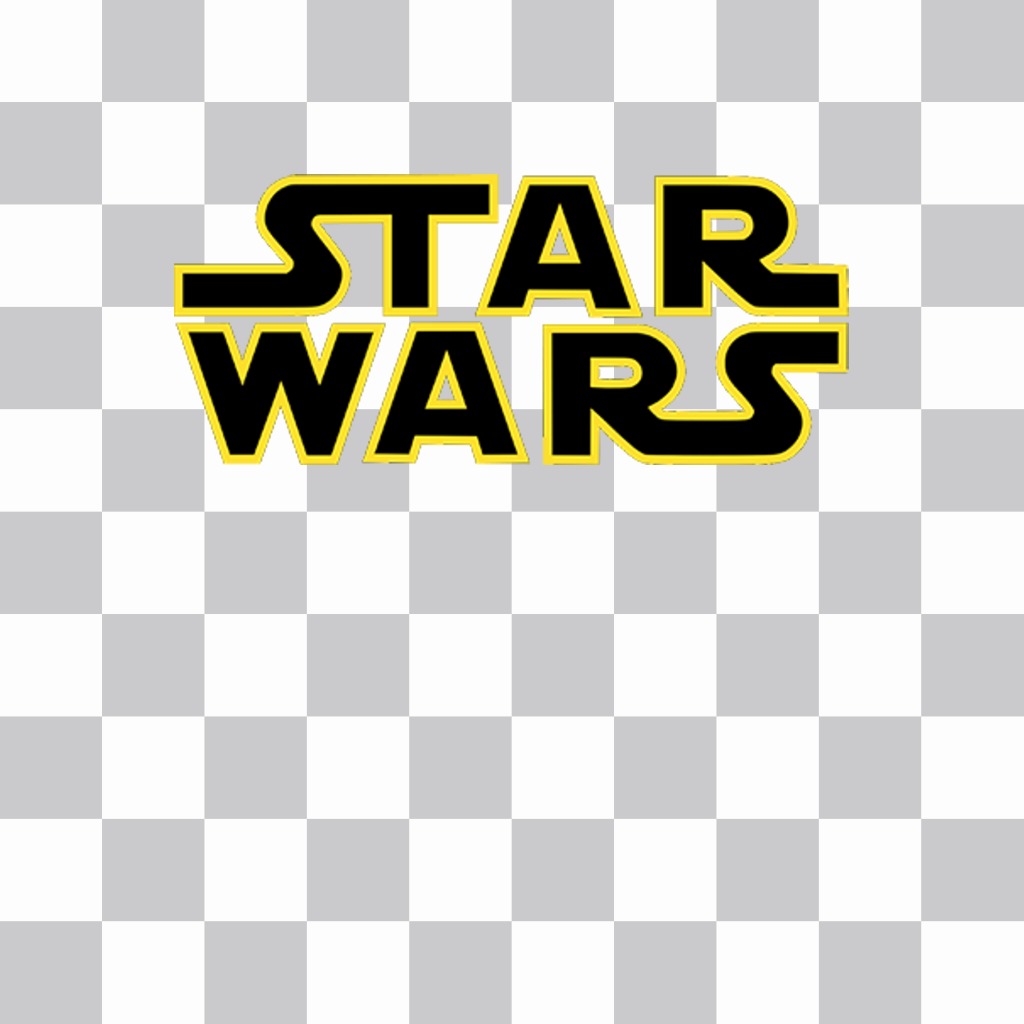 Sticker von Star Wars-Logo auf Ihre Bilder ..
