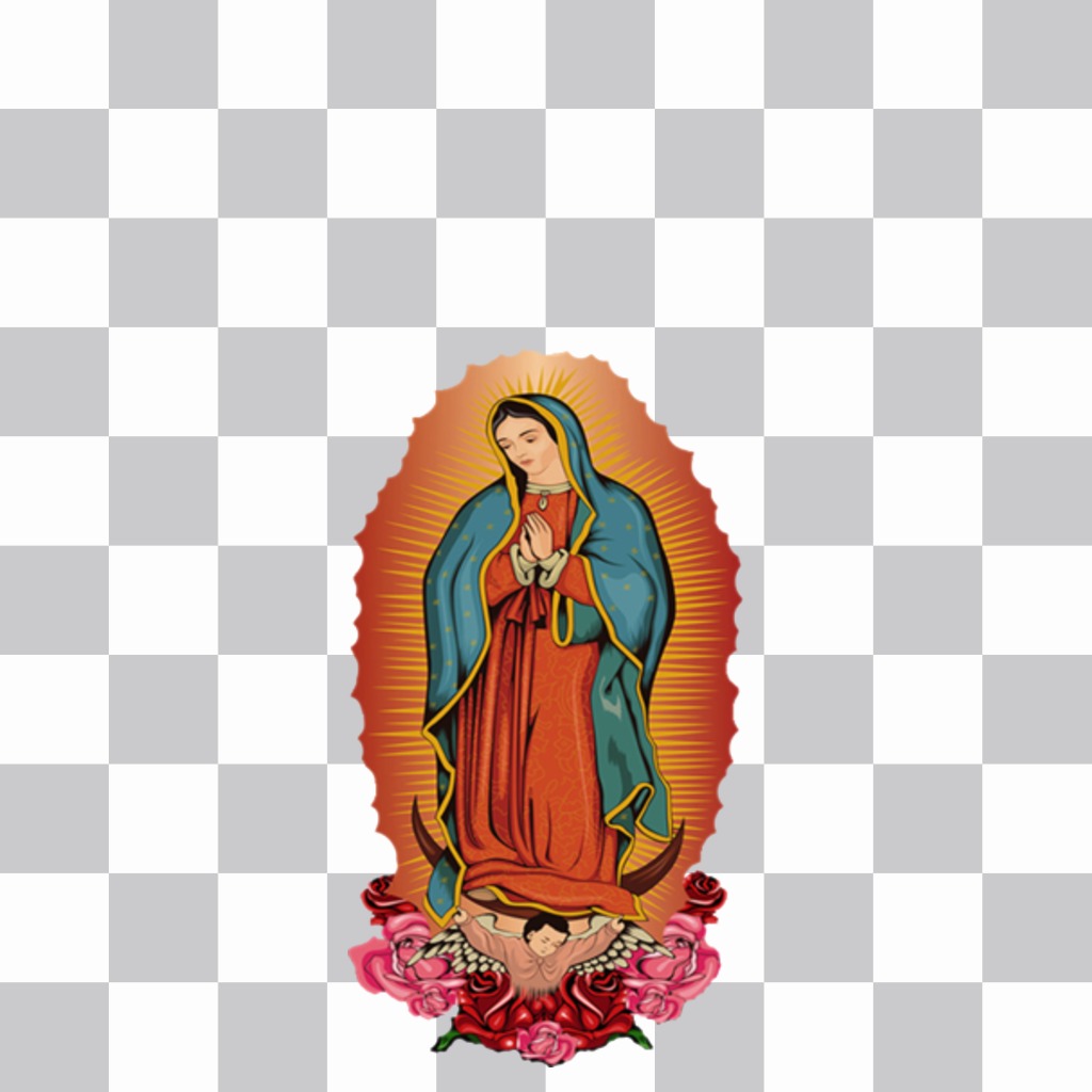 Aufkleber der Jungfrau von Guadalupe, auf Ihre Bilder ..