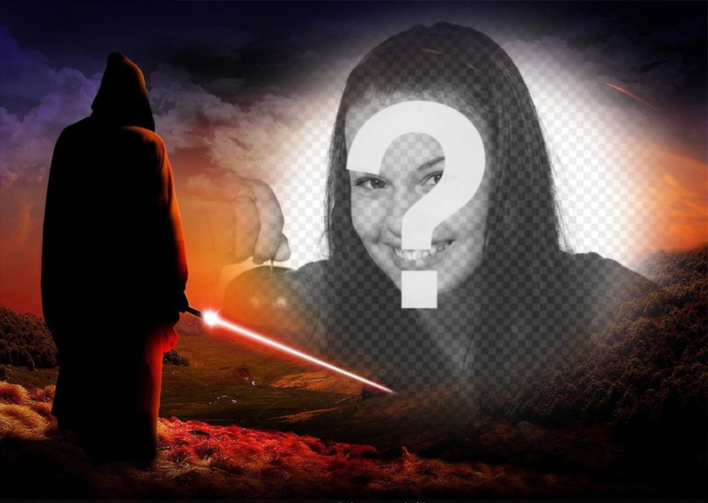 Fotoeffekt von Star Wars, um ein Foto ..