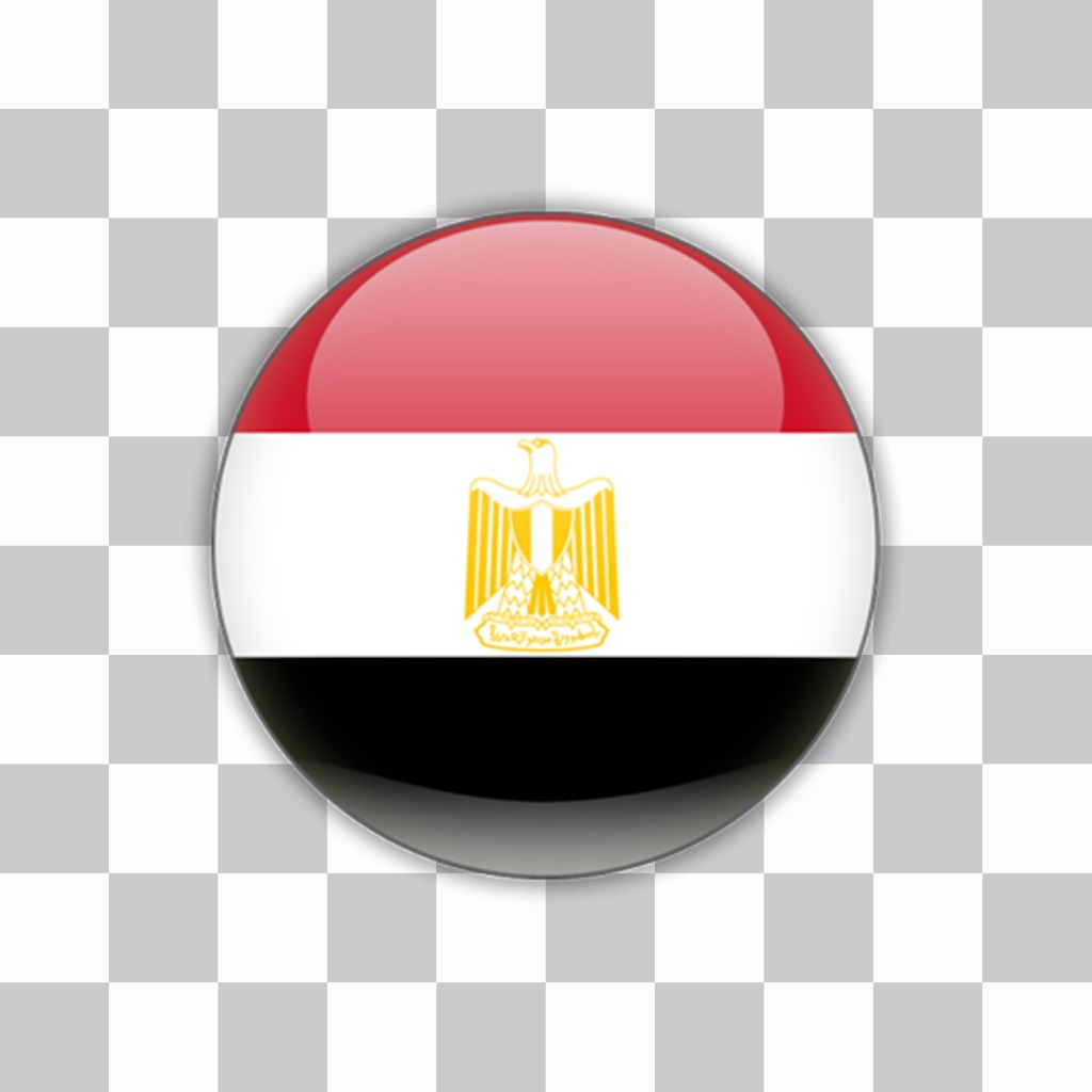Aufkleber der Taste mit Ägypten-Flaggen, um Ihre Fotos ..