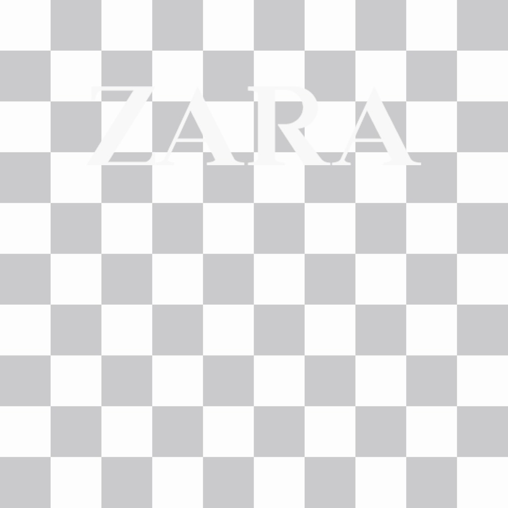 Logo-Aufkleber des Bekleidungsmarke ZARA für Ihre Fotos ..