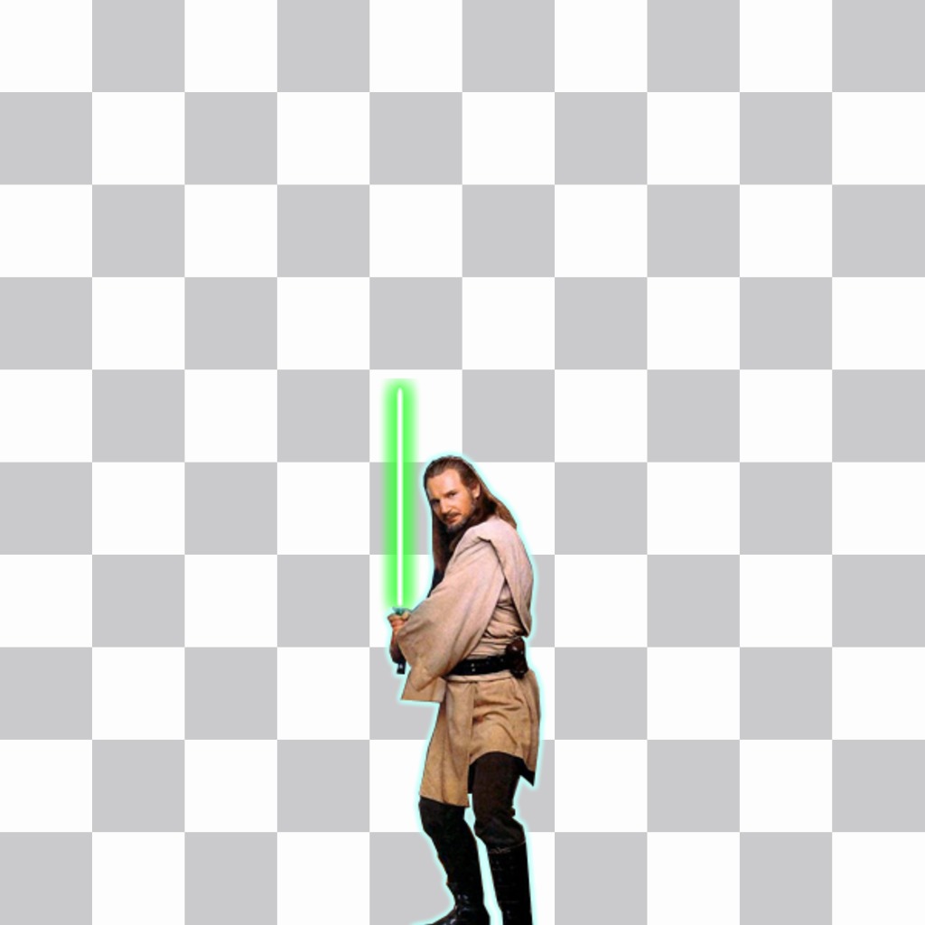 Aufkleber der Star Wars-Charakter Qui-Gon Jinn für Ihre Fotos ..