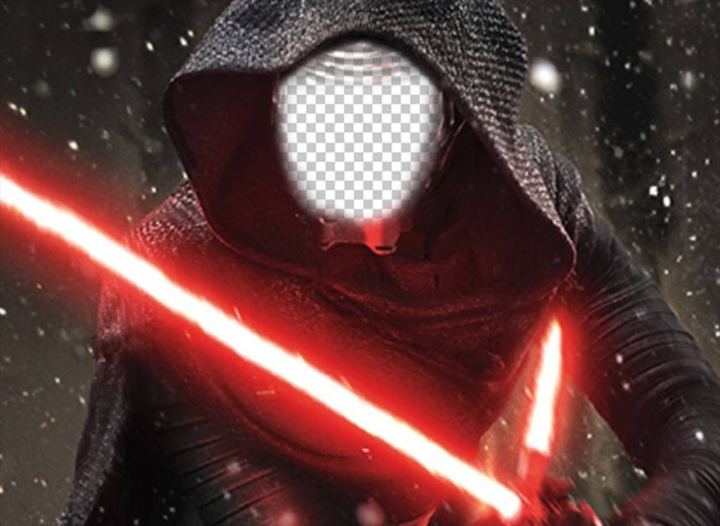 Fotomontage von Kylo Ren Ihr Foto in seinem Gesicht zu setzen ..