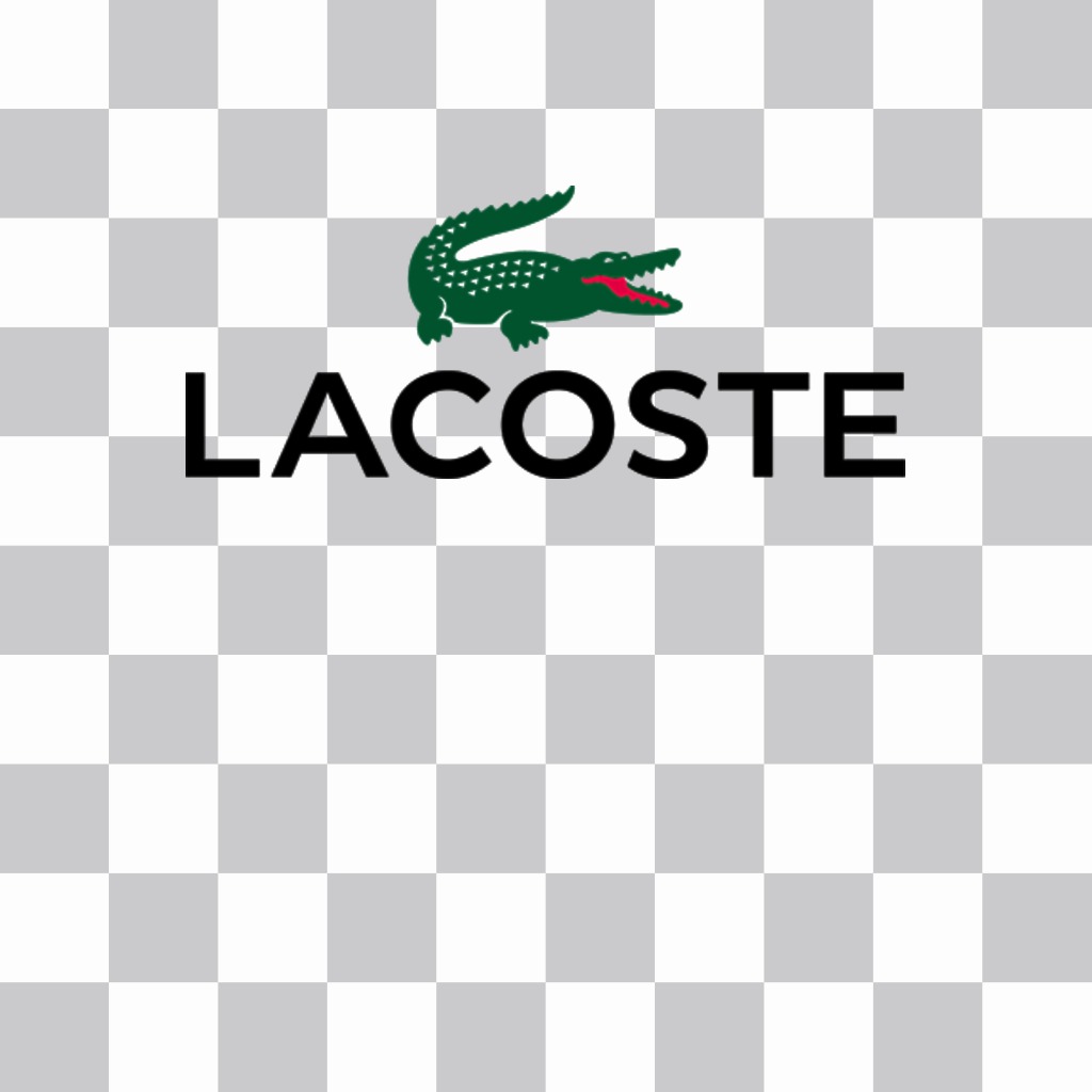 Sticker von Lacoste-Logo auf Ihre Bilder ..